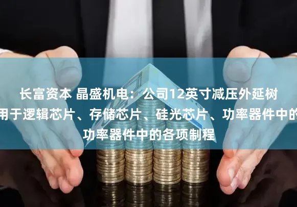 长富资本 晶盛机电：公司12英寸减压外延树立平淡适用于逻辑芯片、存储芯片、硅光芯片、功率器件中的各项制程